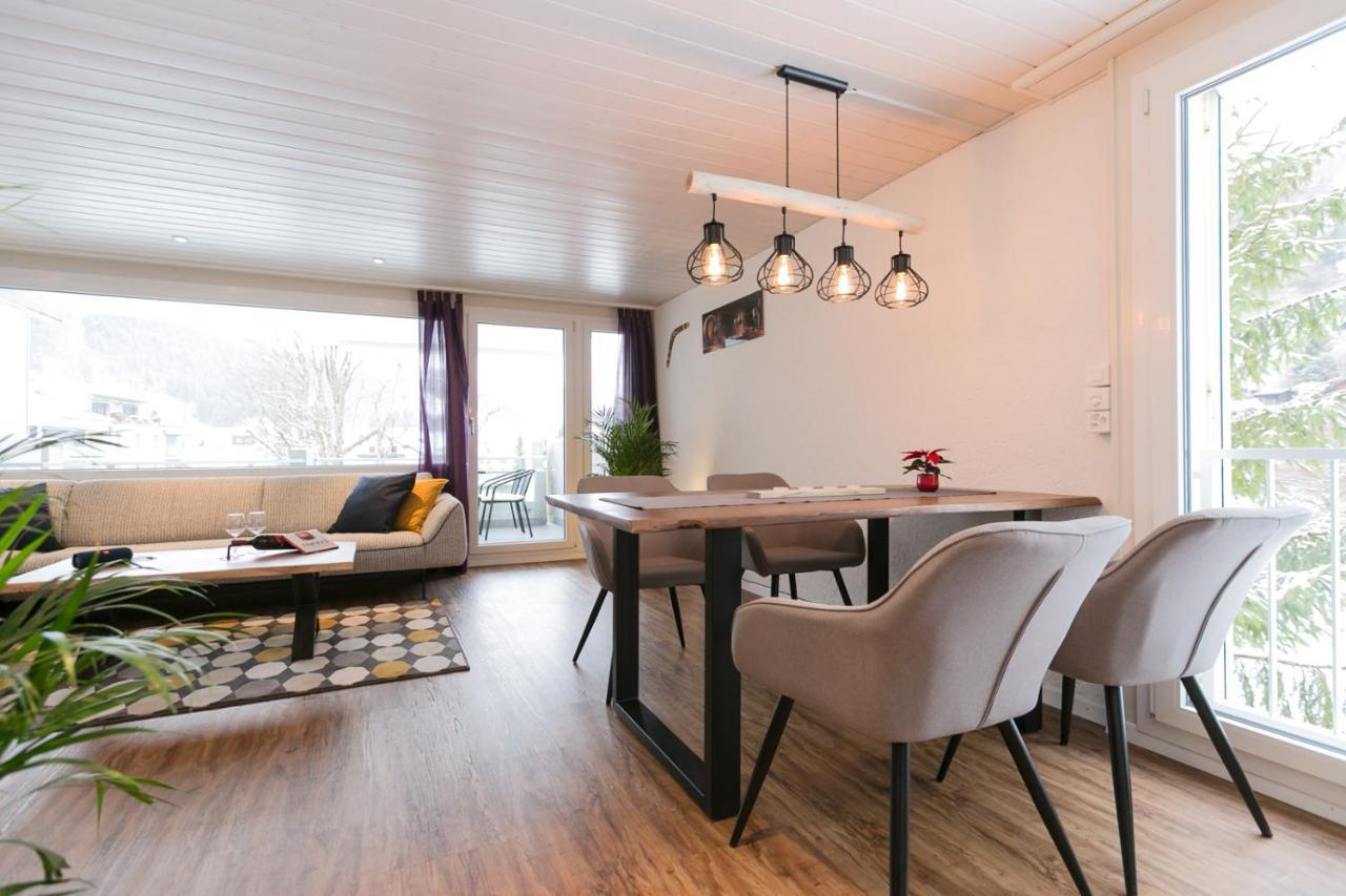 Spirit Apartments - Balkon - Bergsicht - Parkplatz Engelberg Extérieur photo