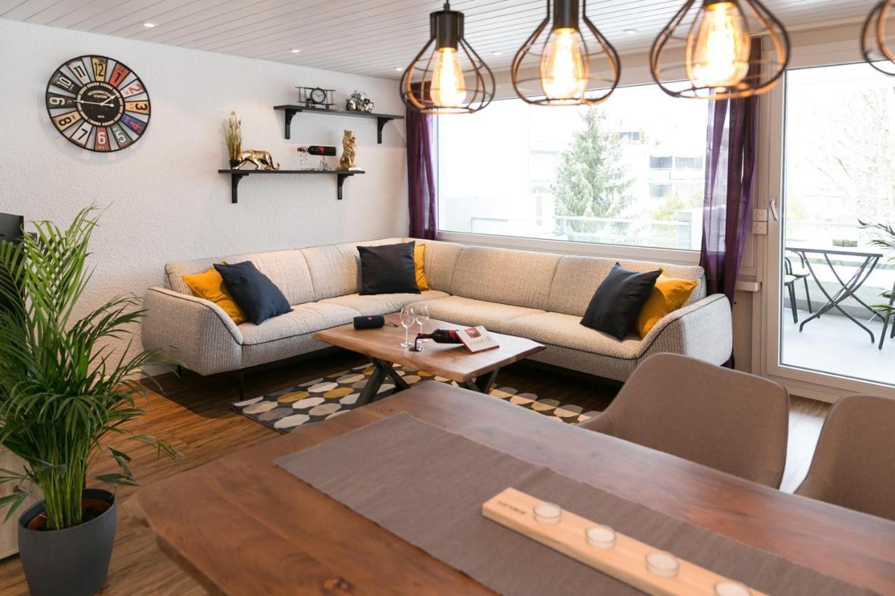 Spirit Apartments - Balkon - Bergsicht - Parkplatz Engelberg Extérieur photo