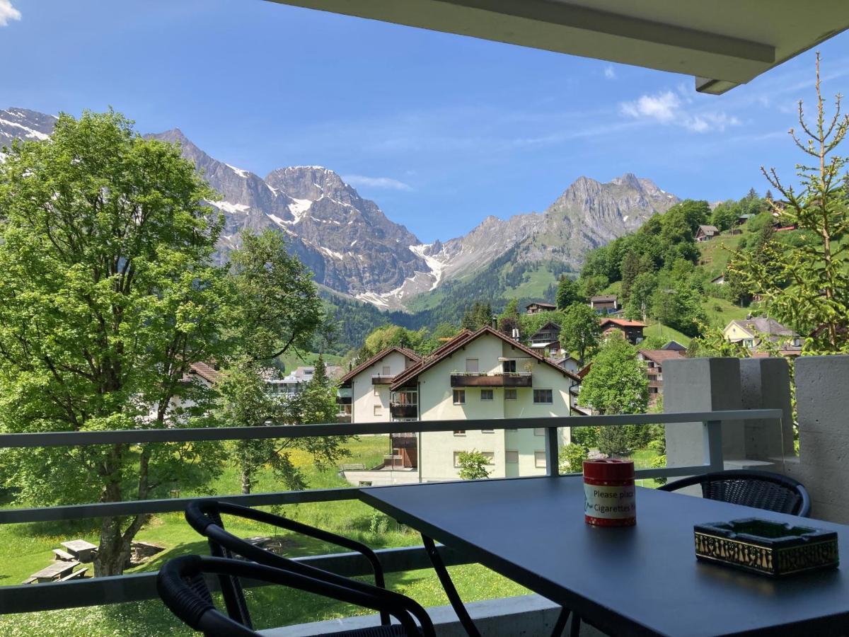 Spirit Apartments - Balkon - Bergsicht - Parkplatz Engelberg Extérieur photo